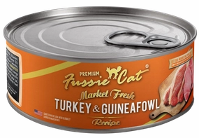 Fussie Cat Market Fresh Can - Turkey & Guineafowl 5.5oz adult cat food, best cat food for adults