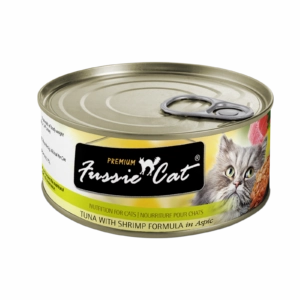 Fussie Cat Tuna With Shrimp Formula In Aspic 80g adult cat food, best cat food for adults