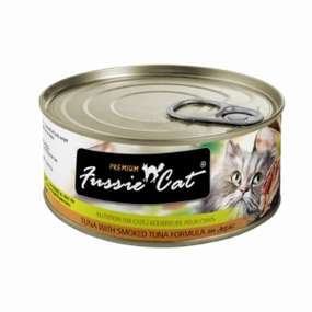 Fussie Cat Tuna With Smoked Tuna Formula In Aspic 80g adult cat food, best cat food for adults