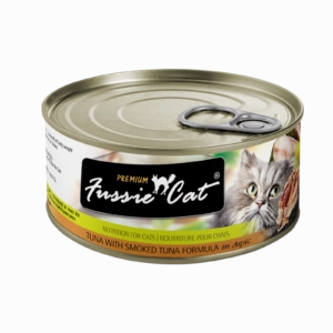 Fussie Cat Tuna With Smoked Tuna Formula In Aspic 80g adult cat food, best cat food for adults