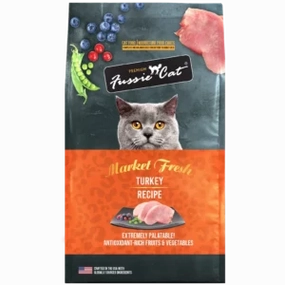 Fussie Cat Turkey 10lb adult cat food, best cat food for adults
