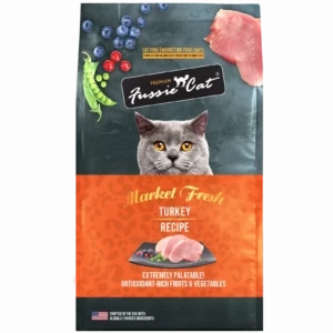 Fussie Cat Turkey 10lb adult cat food, best cat food for adults