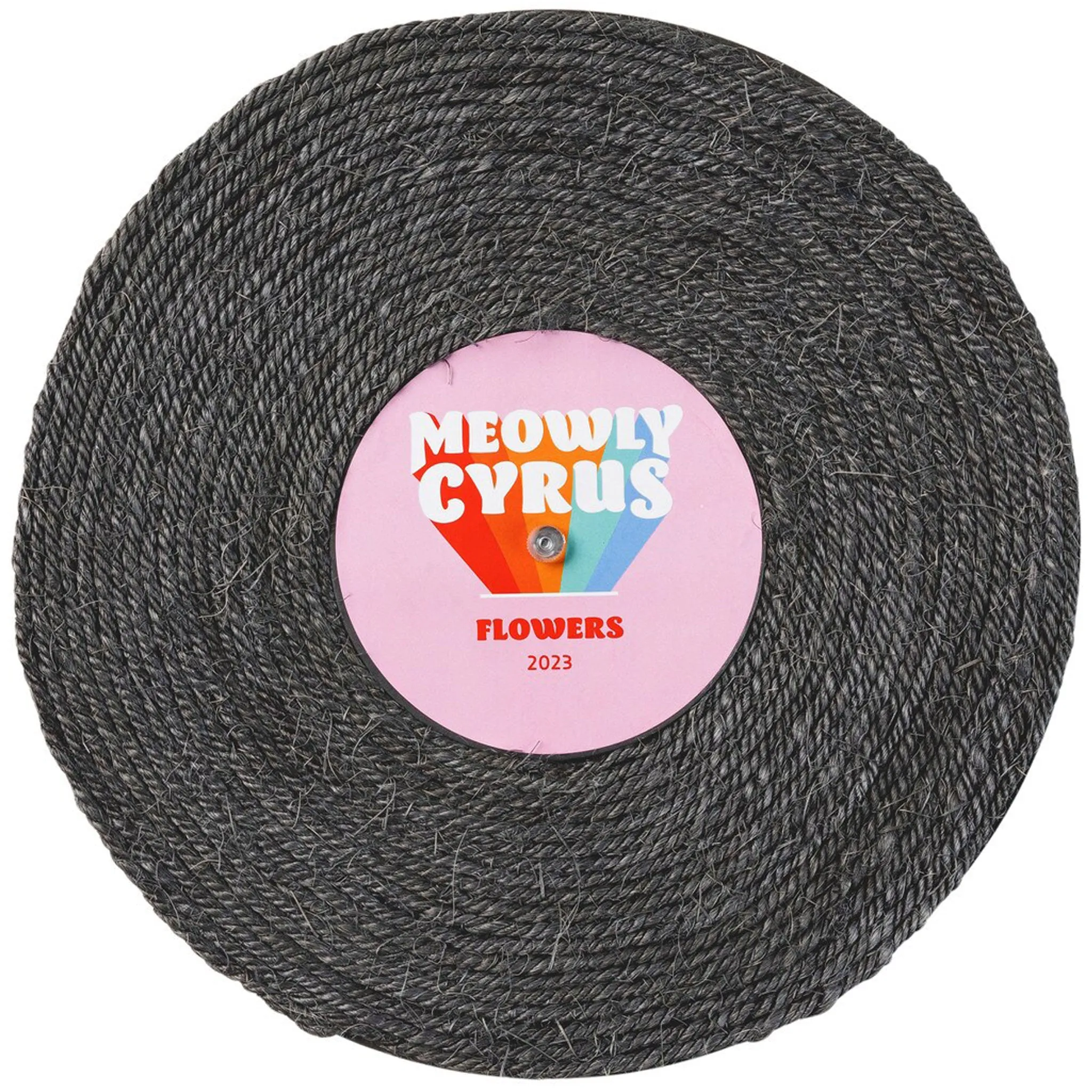 Fuzzyard Meowly Cyrus Record Scratcher Black Cat Scratchers cat toys, cat supplies