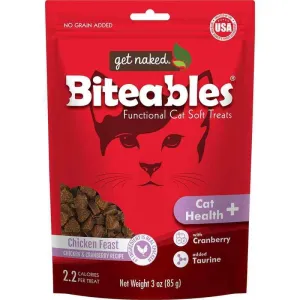 Get Naked Biteables Cat - Health Plus Soft Treats Chicken Feast cat treats, natural cat treats