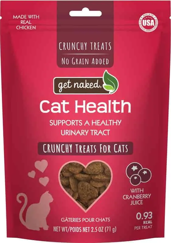 Get Naked Cat Health with Cranberry Juice Crunchy Treats cat treats, natural cat treats