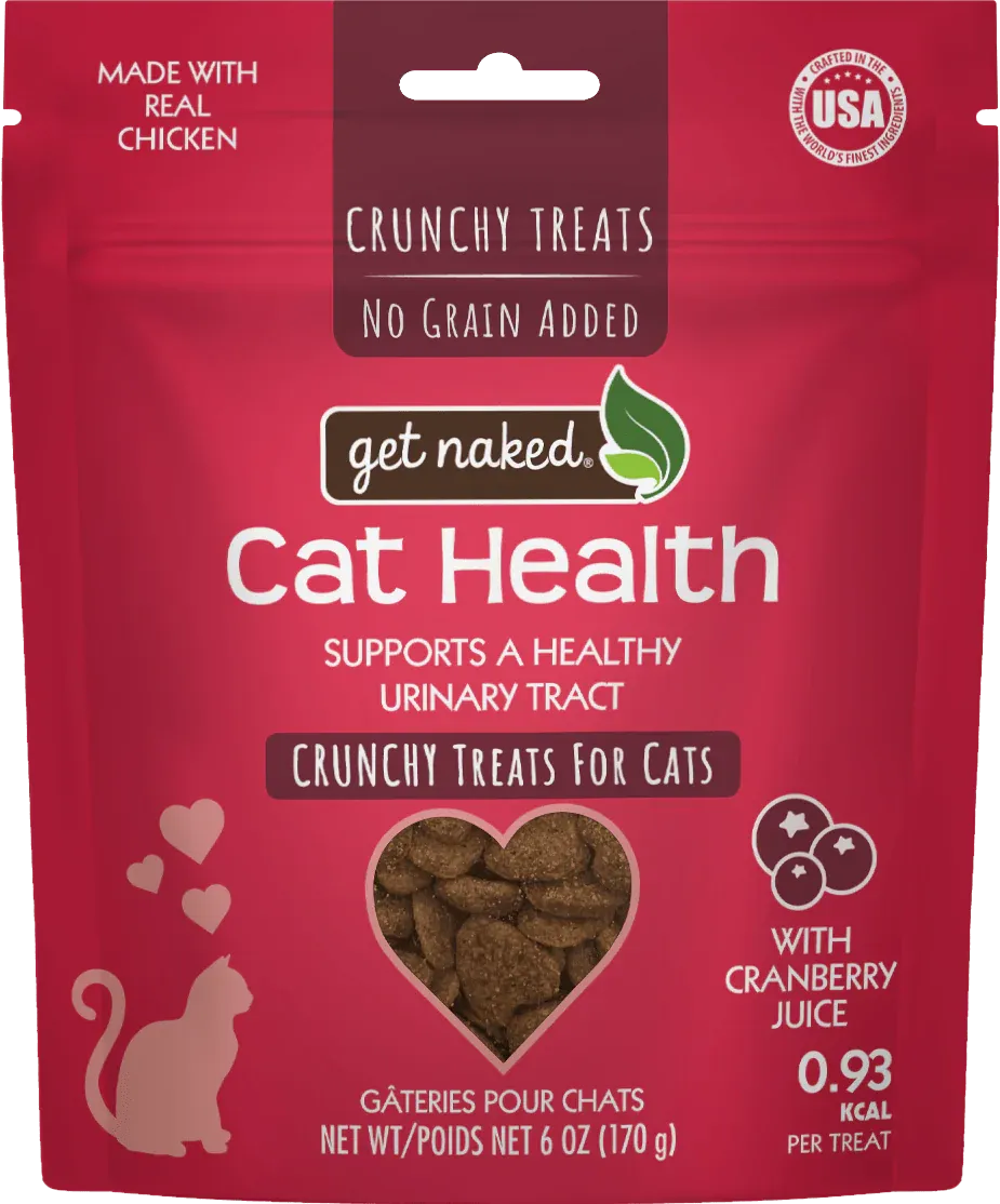 Get Naked Cat Health with Cranberry Juice Crunchy Treats