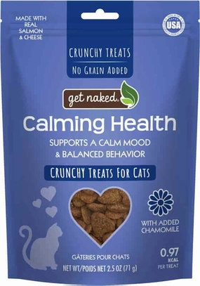 Get Naked Cat Calming Health Crunchy Treats with Salmon and Cheese 71g adult cat food, best cat food for adults