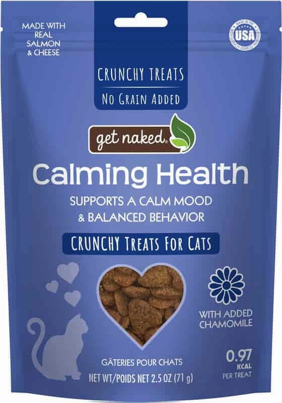 Get Naked Cat Calming Health Crunchy Treats with Salmon and Cheese 71g adult cat food, best cat food for adults