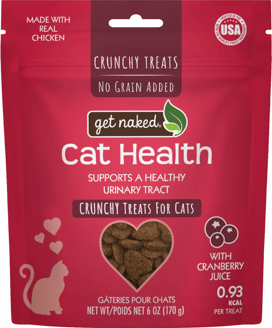 Get Naked Cat Health with Cranberry Juice Crunchy Treats