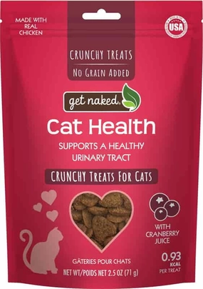 Get Naked Cat Health with Cranberry Juice Crunchy Treats adult cat food, best cat food for adults