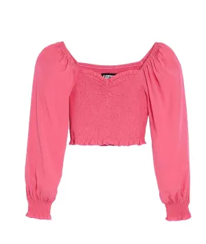 Girls Youth Chloe Top In Vintage Rose