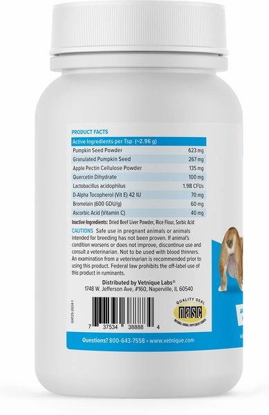 Glandex Anal Gland Powder Supplement Beef Liver Flavor for Dogs & Cats