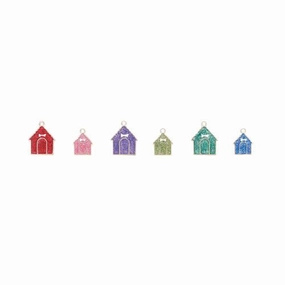 Glitter Enamel Doghouse Dog ID Tag