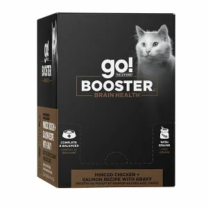 GO! Cat BRAIN HEALTH MINCED CHICKEN   SALMON WITH GRAVY BOOSTER dry cat food, cat kibble
