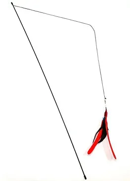 Go Cat Da Bird Feather Teaser Cat Toy (Assorted Colors)