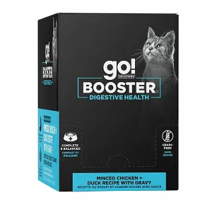 GO! Cat DIGESTIVE HEALTH MINCED CHICKEN   DUCK WITH GRAVY BOOSTER adult cat food, best cat food for adults