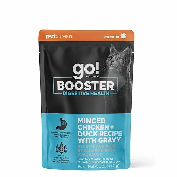 GO! Cat DIGESTIVE HEALTH MINCED CHICKEN   DUCK WITH GRAVY BOOSTER