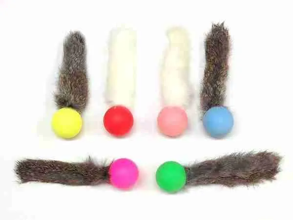 Go Cat Fur Pong Cat Toy (Assorted Colors)