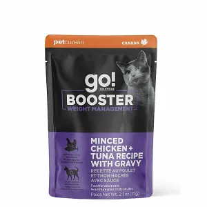 GO! Cat WEIGHT MANAGEMENT MINCED CHICKEN   TUNA WITH GRAVY BOOSTER adult cat food, best cat food for adults