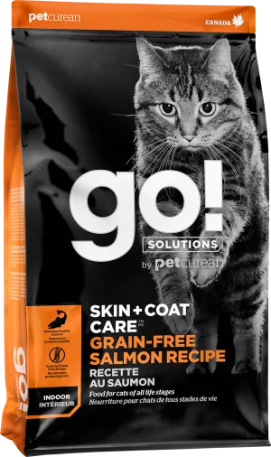 GO! Skin & Coat Cat Grain Free Salmon adult cat food, best cat food for adults
