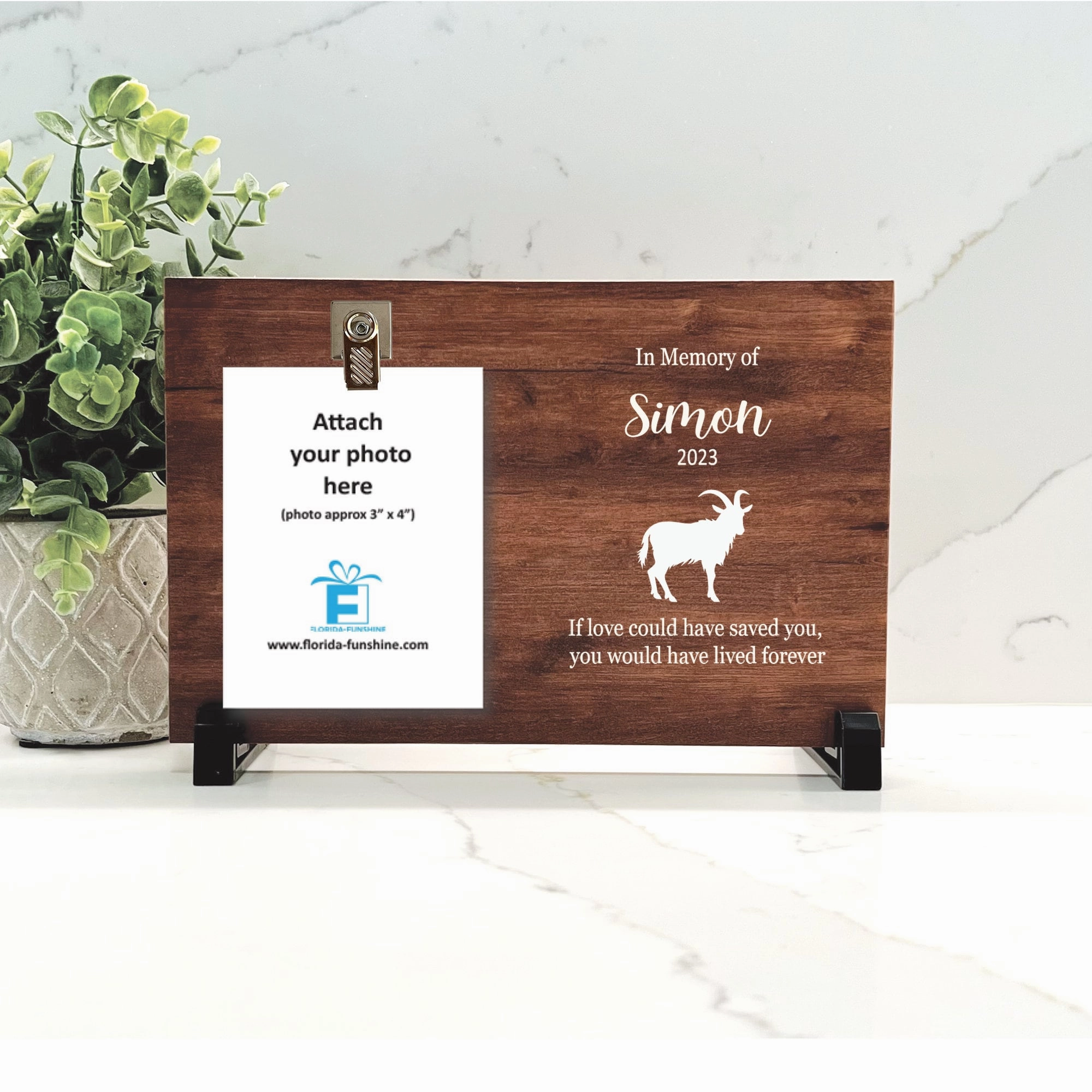 Goat Memorial Gift - Goat Memorial Frame