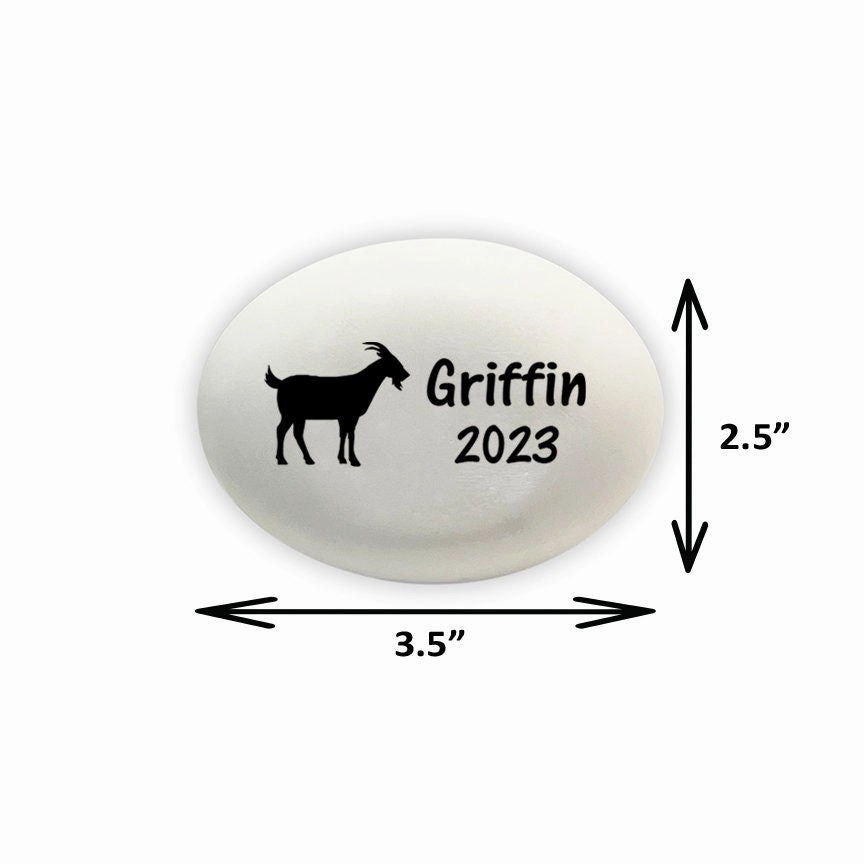 Goat Memorial Stone- Personalized Goat Memorial Gift