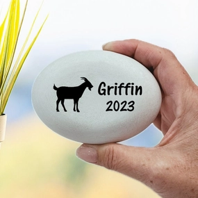 Goat Memorial Stone- Personalized Goat Memorial Gift show poultry,grooming poultry
