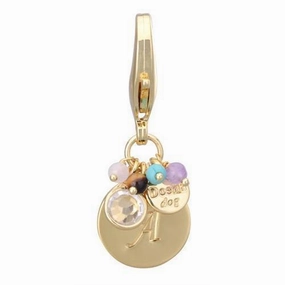Gold Initial A Dog Collar Charm dog collar charm,pet tag