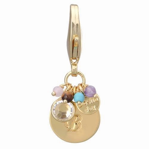 Gold Initial B Dog Collar Charm dog collar charm,pet tag