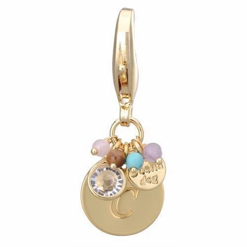 Gold Initial C Dog Collar Charm dog collar charm,pet tag