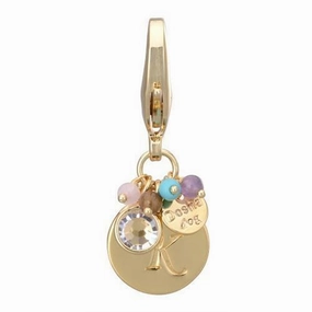 Gold Initial K Dog Collar Charm dog collar charm,pet tag