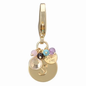 Gold Initial S Dog Collar Charm dog collar charm,pet tag
