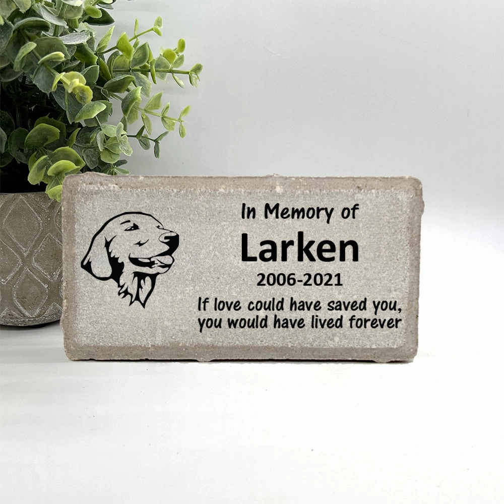 Golden Retriever Memorial Stone - Personalized Dog Memorial - Pet Memorial Gift - Pet Loss Gift - Pet Memorial Stone - Dog Memorial Stone