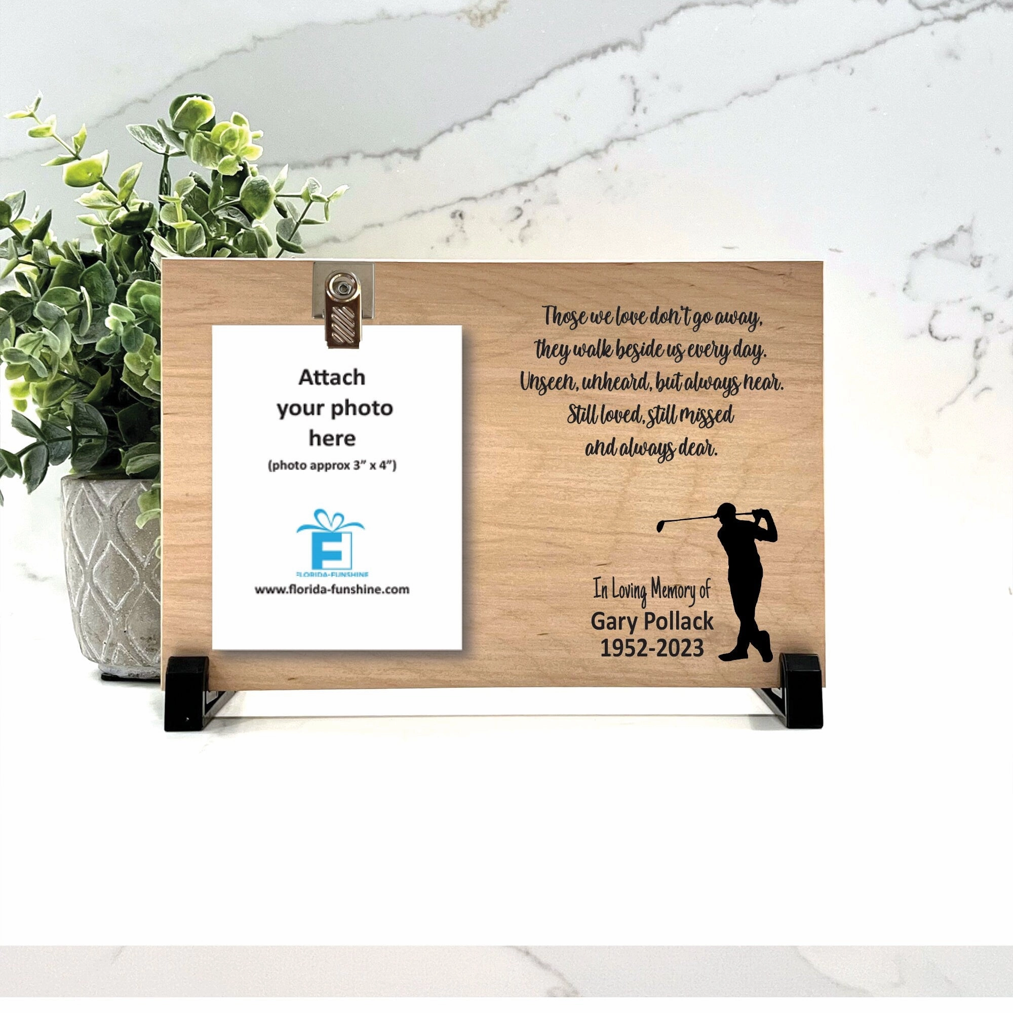 Golfer Memorial Gift - Golfer Memorial Frame