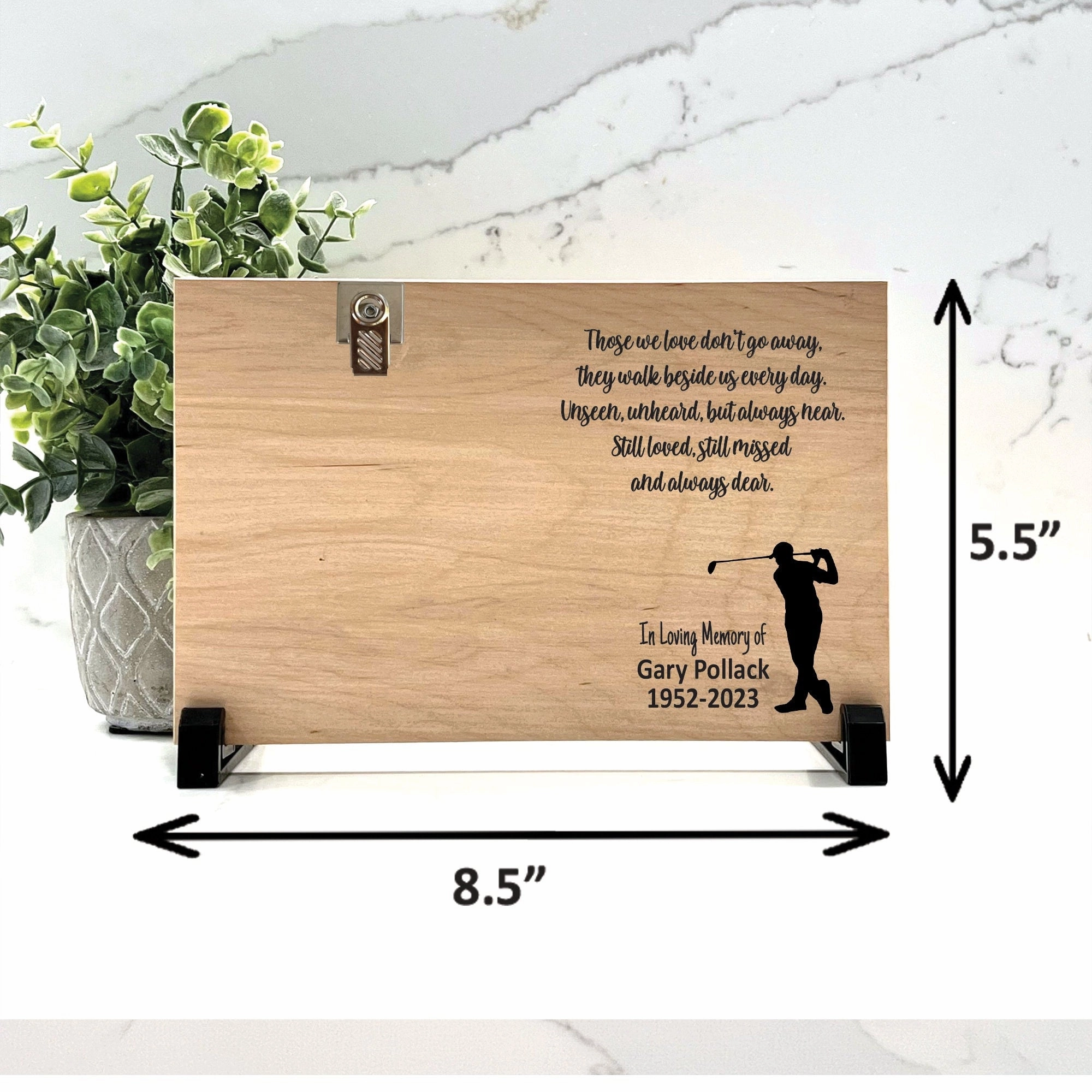 Golfer Memorial Gift - Golfer Memorial Frame
