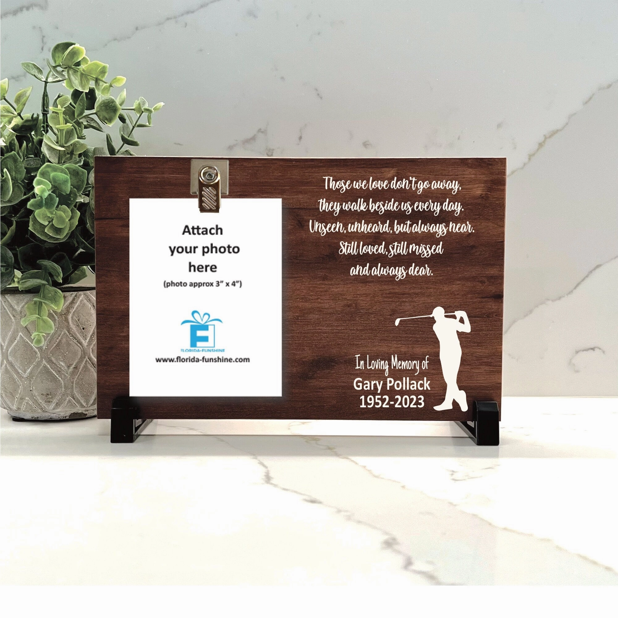 Golfer Memorial Gift - Golfer Memorial Frame