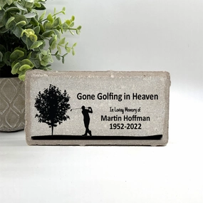 Golfer Memorial Gift - Gone Golfing in Heaven show poultry,grooming poultry