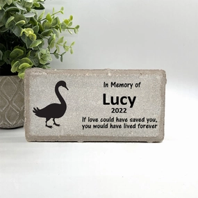 Goose Memorial Stone - Personalized Goose Memorial Gift show poultry,grooming poultry