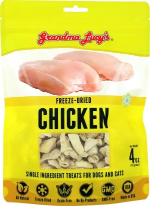 Grandma Lucy's Singles Freeze Dried Chicken Single Ingredient Pet Treats freeze dried cat treats, single ingredient cat treats