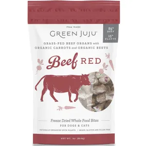 Green Juju Freeze-Dried Beef Treats crunchy cat treats, grain free cat treats