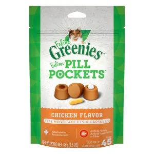 Greenies Feline Pill Pockets Cat Treats - Chicken cat treats, natural cat treats