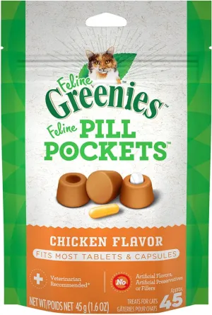 Greenies Pill Pockets Feline Chicken Flavor Cat Treats cat essentials, basic cat supplies