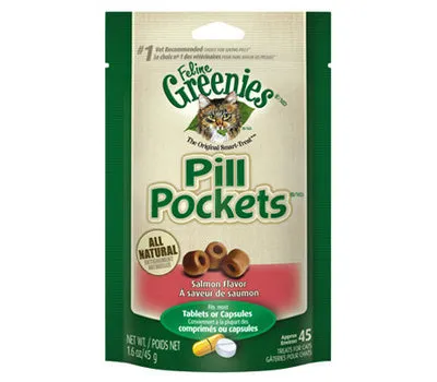 Greenies Pill Pockets Feline Salmon Flavor Cat Treats cat essentials, basic cat supplies