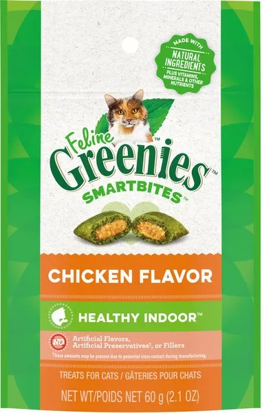 Greenies Smartbites Healthy Indoor Hairball Control Chicken Cat Treats cat treats, soft cat treats