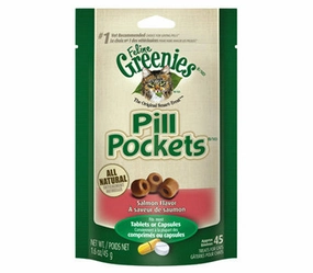 Greenies Pill Pockets Feline Salmon Flavor Cat Treats multivitamin for cats, daily cat supplements