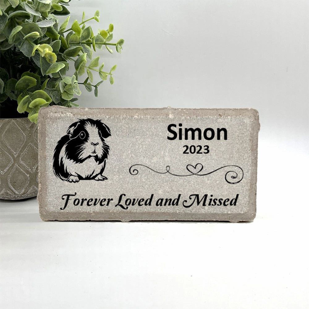 Guinea Pig Memorial Stone - Personalized Pet memorial stone  Pet Keepsake - Sympathy gift- Pet Memorial Gift show poultry,grooming poultry