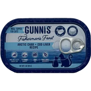 GUNNIS PET Cat Arctic Char   Cod Liver Topper 85g adult cat food, best cat food for adults