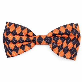 Halloween Argyle Dog Bow Tie dog collar accessory,collar decor