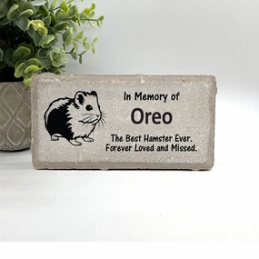 Hamster / Gerbil Memorial Stone - Personalized Hamster Memorial Gift show poultry,grooming poultry