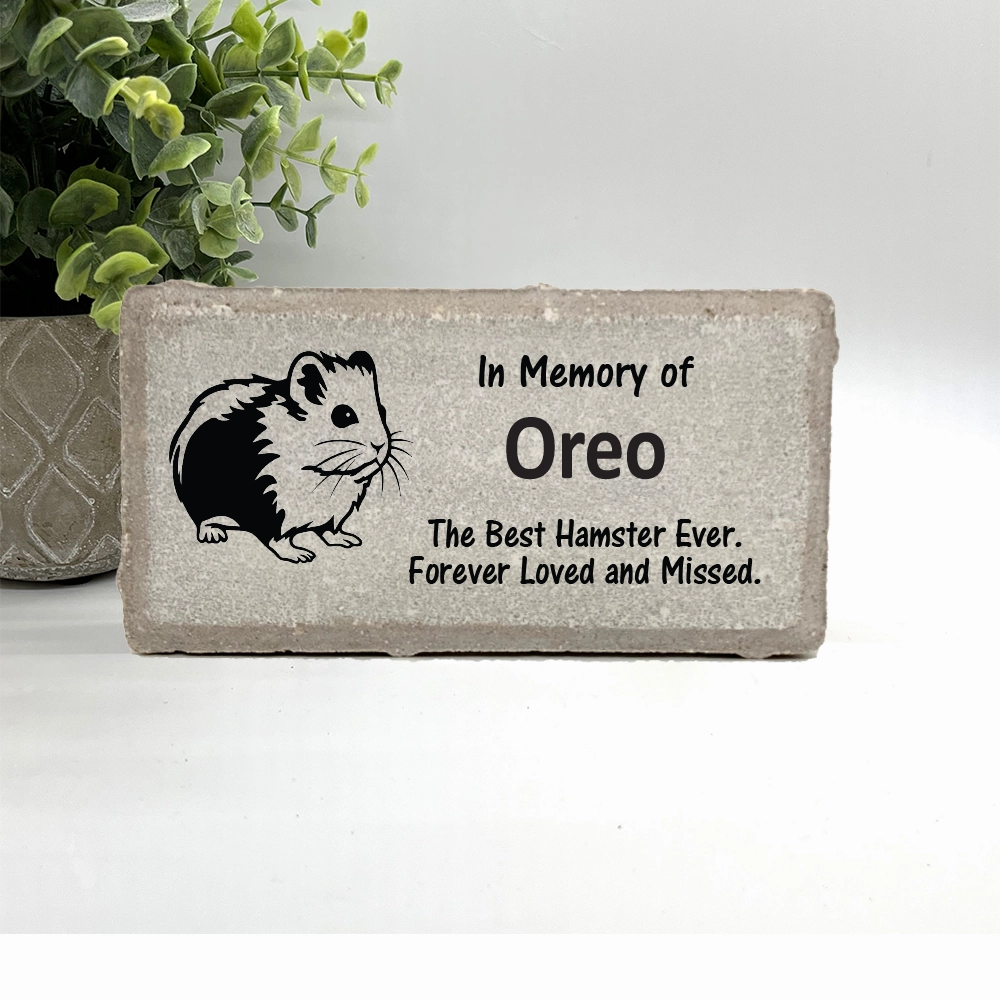 Hamster / Gerbil Memorial Stone - Personalized Hamster Memorial Gift show poultry,grooming poultry